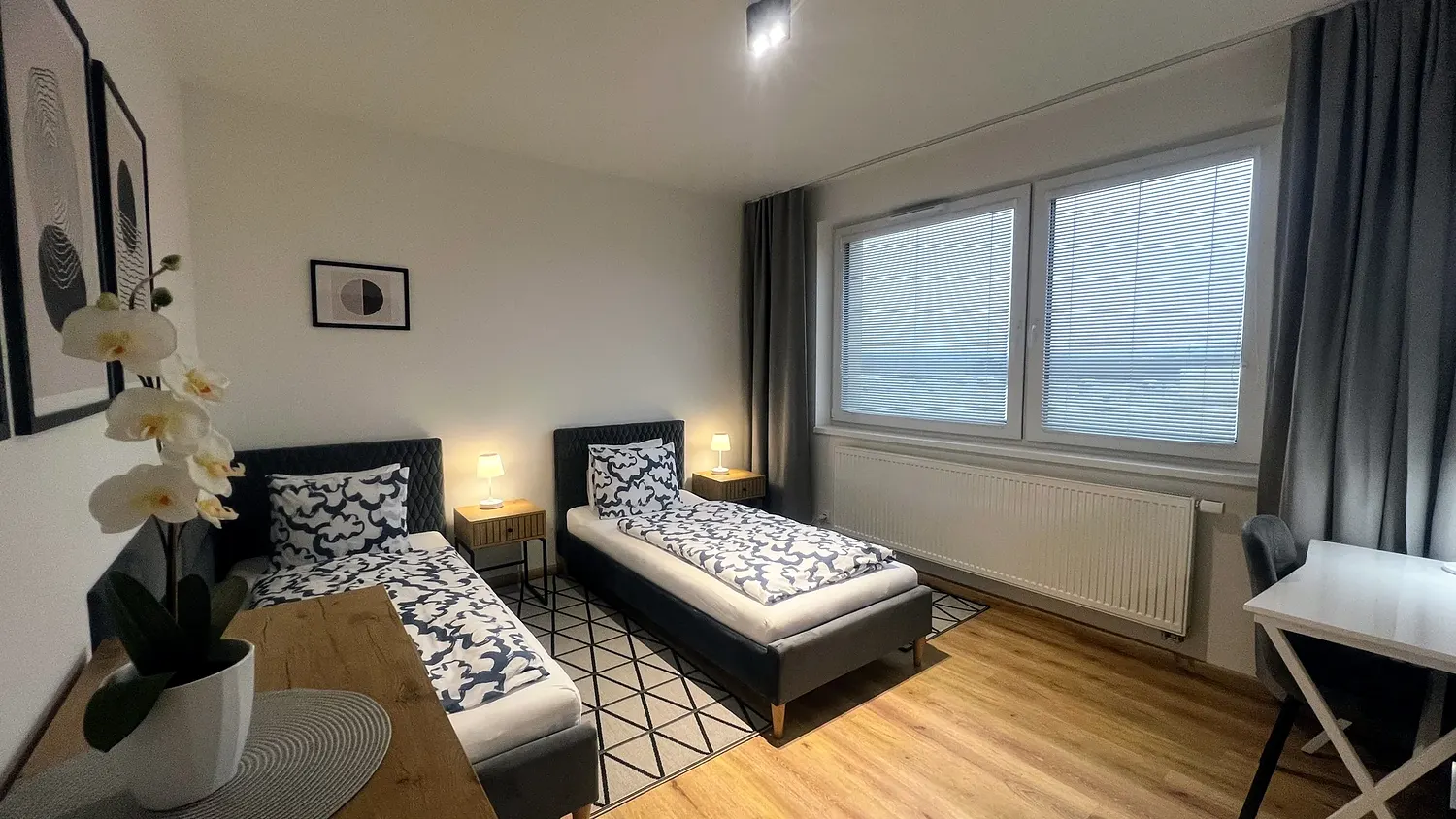 Ložnice s oddělenými lůžky, apartmán 3+kk
