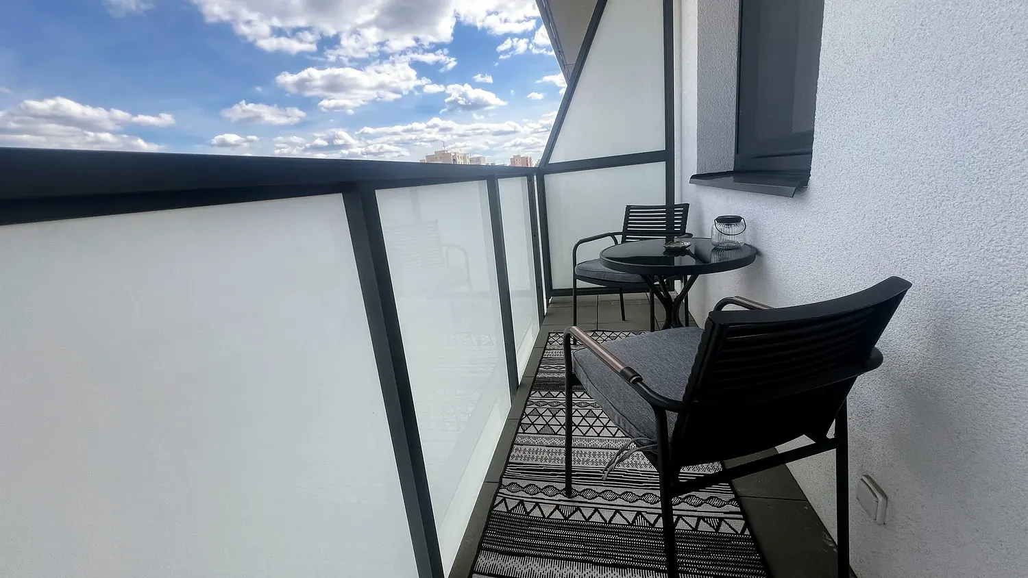 Balkon s výhledem, apartmán 3+kk